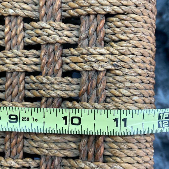 Handcrafted Woven Stool - Brown and Tan - Picture 13 of 16